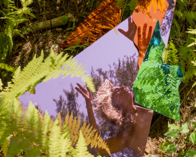 Mariana in Plastices on the forest floor by Zach Hyman Photography